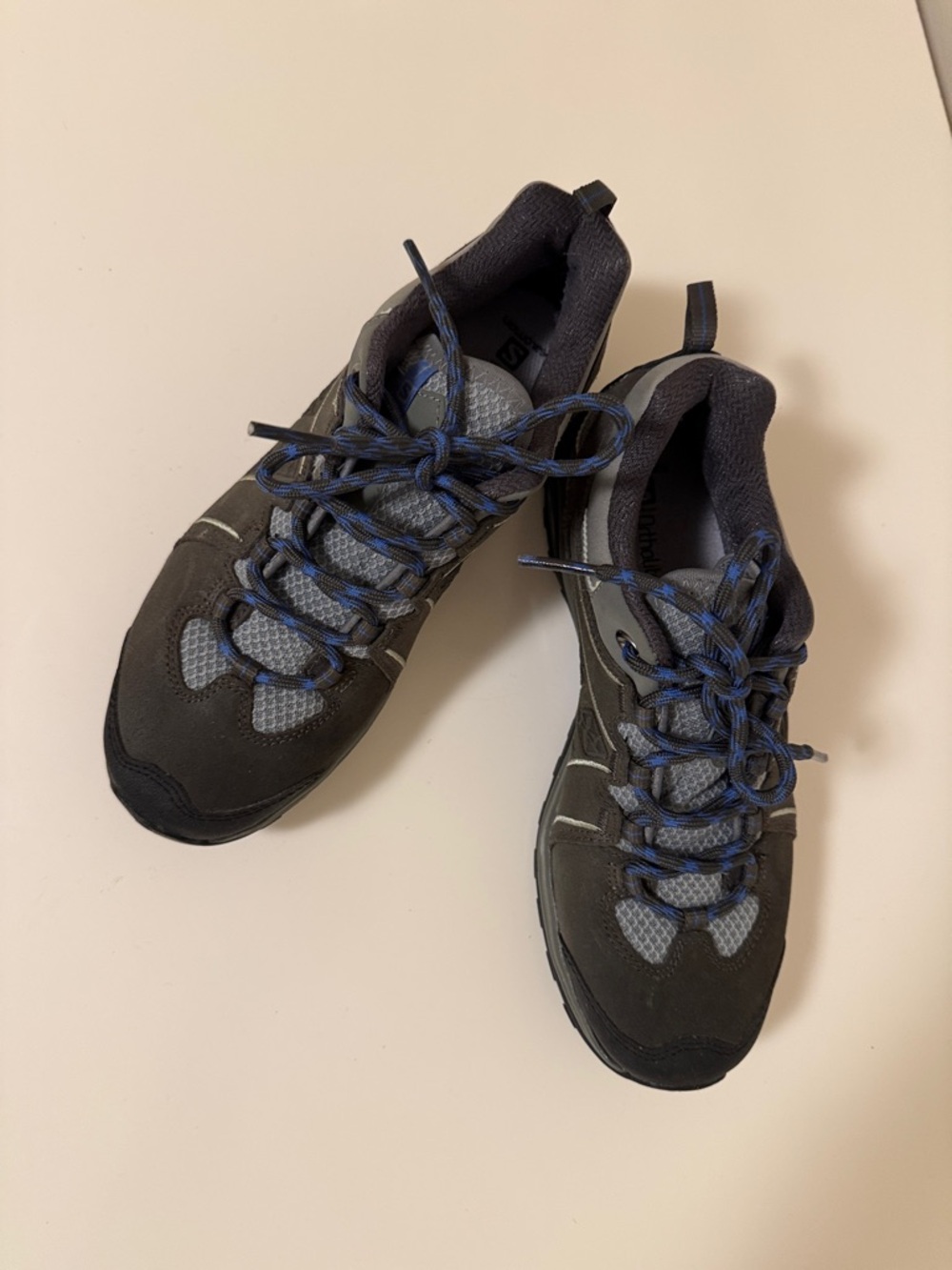 Women's Athletic Trail Shoes in Gray and Blue